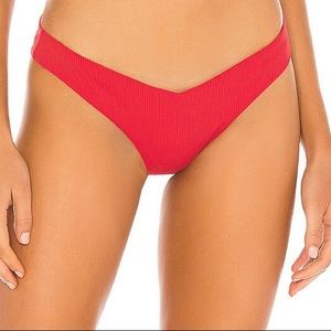 Onia Chiara bikini bottom in red rock